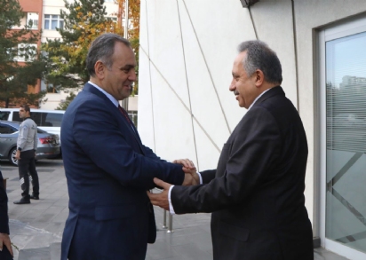 Rektörümüz Altun, Talas Belediye Başkanı Yalçın’ı Ziyaret Etti