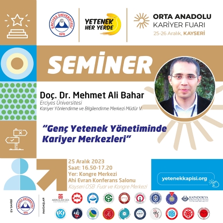 Doç. Dr. Mehmet Ali BAHAR - Genç Yetenek Yönetiminde Kariyer Merkezleri (ERÜ)