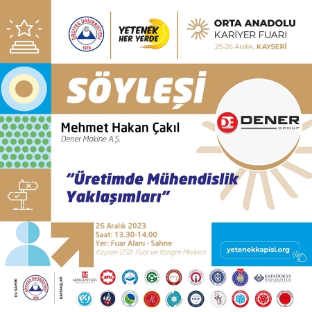 Mehmet Hakan ÇAKIL - Üretimde Mühendislik Yaklaşımları (Dener Grup)